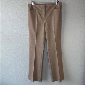 Ann Taylor Signature Women's Straight Leg Dress Slacks Size 6 Petite Tan